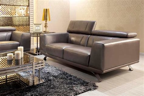 metallic leather furniture